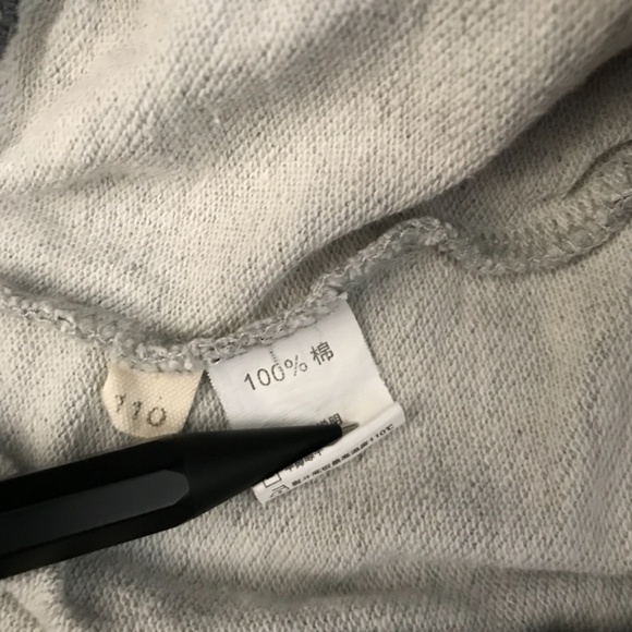 Bundle: 2 Kids grey long jogger pants size 4T (110) - Picture 8 of 9